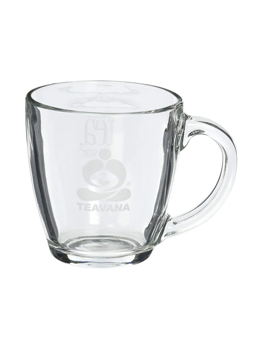 Teavana “Make Tea Not War” Glass Mug